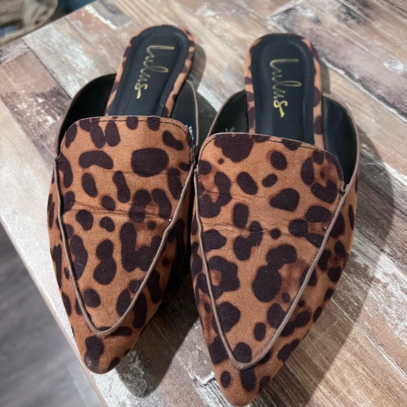 LuLus Joelle Cheetah Mules - Picture 1 of 4